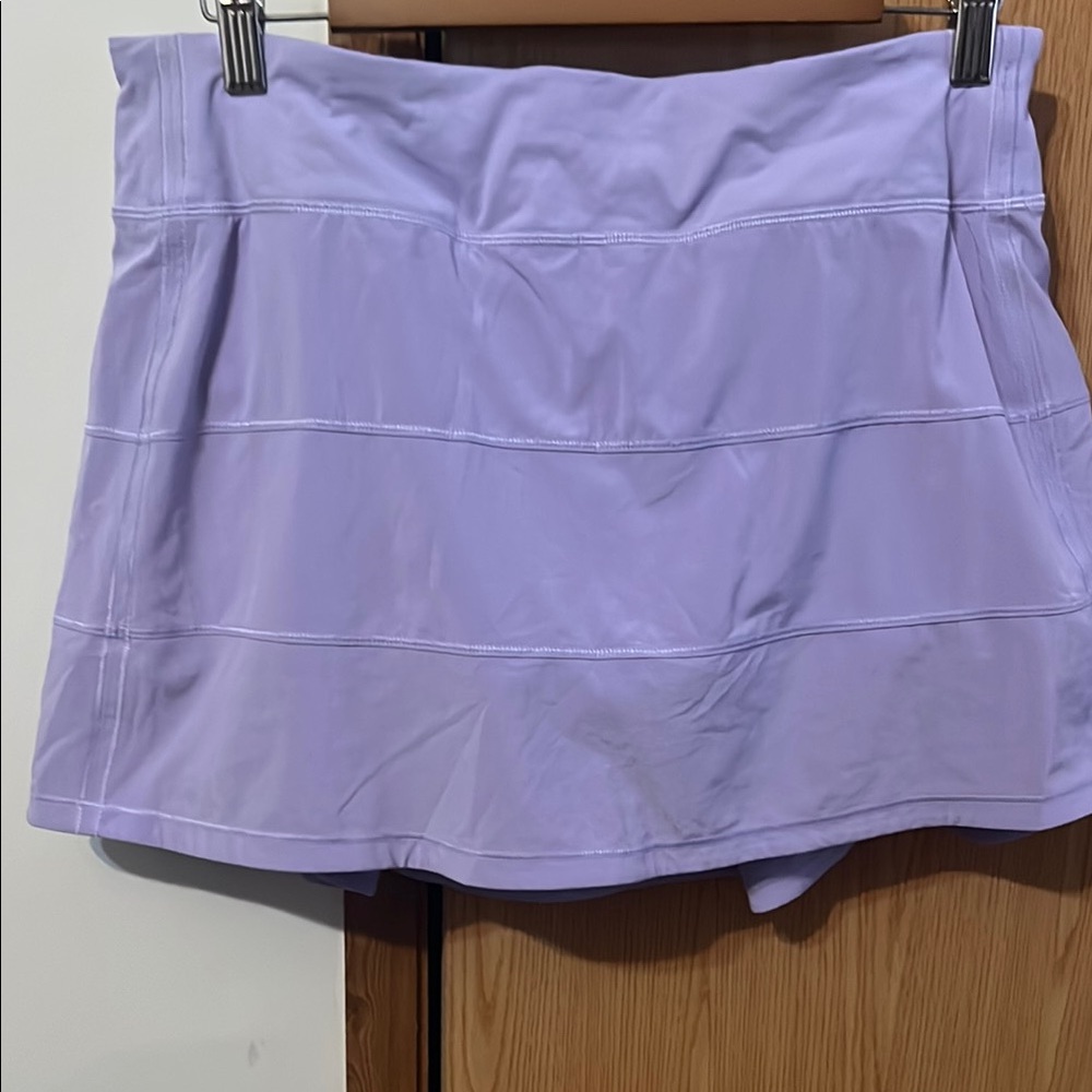 Lululemon pace Rival Lavender Tennis Skirt size 10